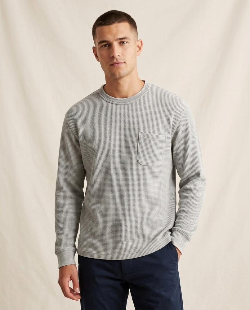 Lands Mode - Caded | Strukturiertes Langarm Shirt Herren