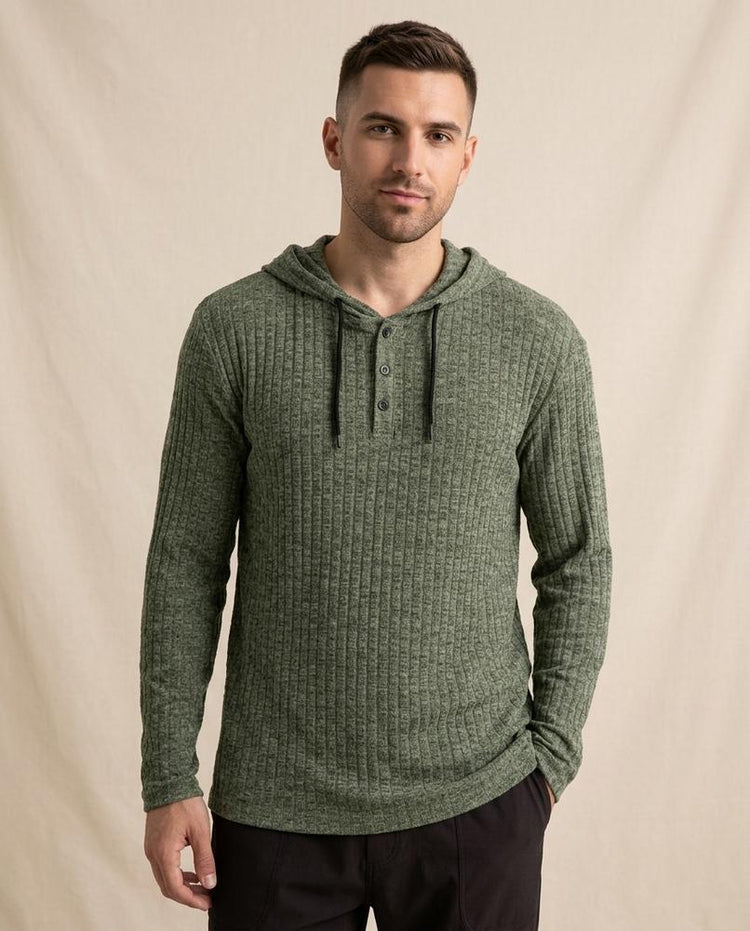 Beanland - Zetal | Gerippter Melierter Hoodie Herren