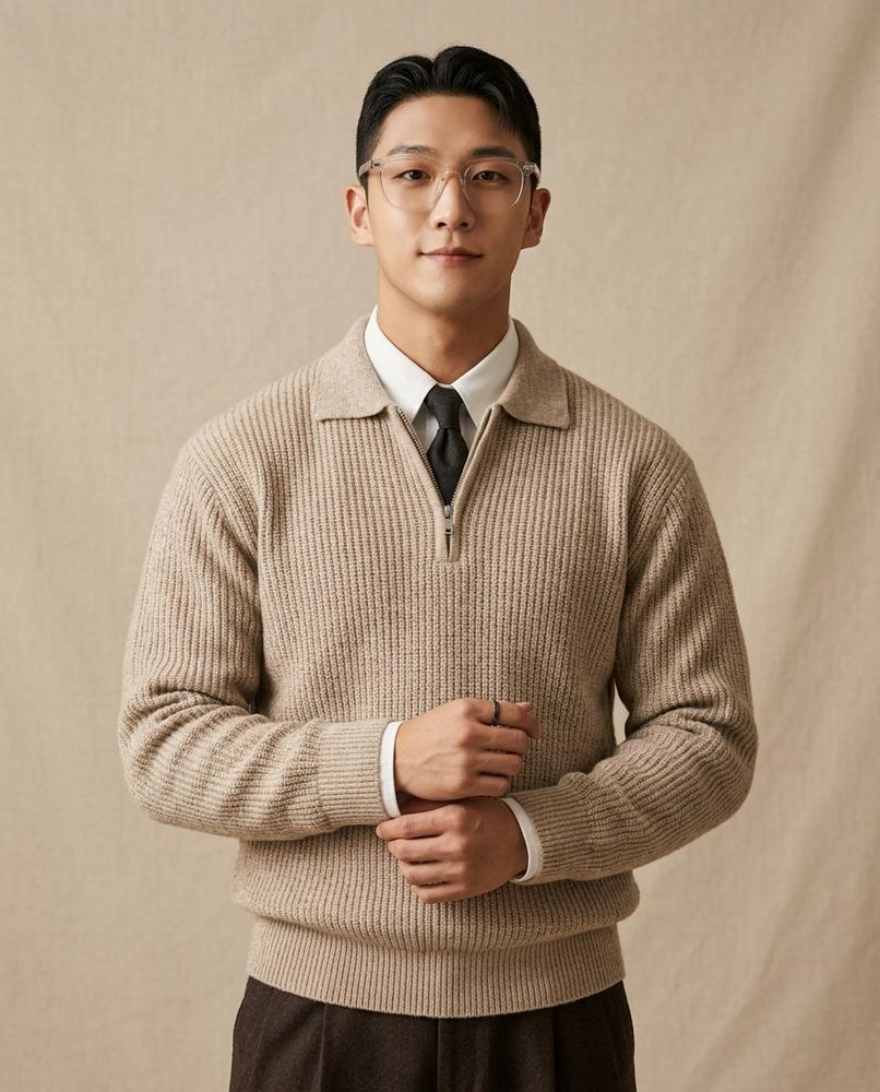 Beanland - Alvin | Gerippt Langärmlig Pullover Herren