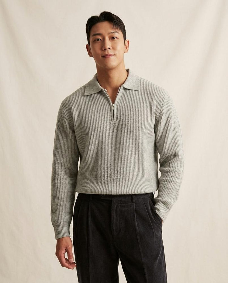 Beanland - Alvin | Gerippt Langärmlig Pullover Herren