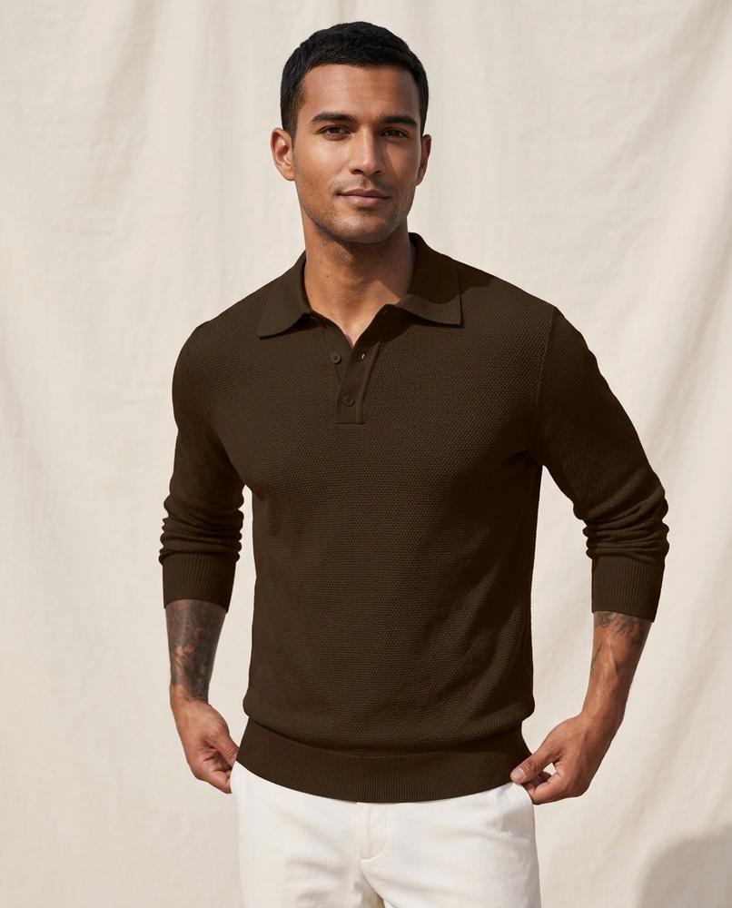 Lands Mode - Kasil | Langärmlig Strukturiert Pullover Herren