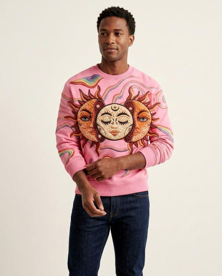 Beanland - Yoram | Bestickt Strukturiert Sweatshirt Unisex