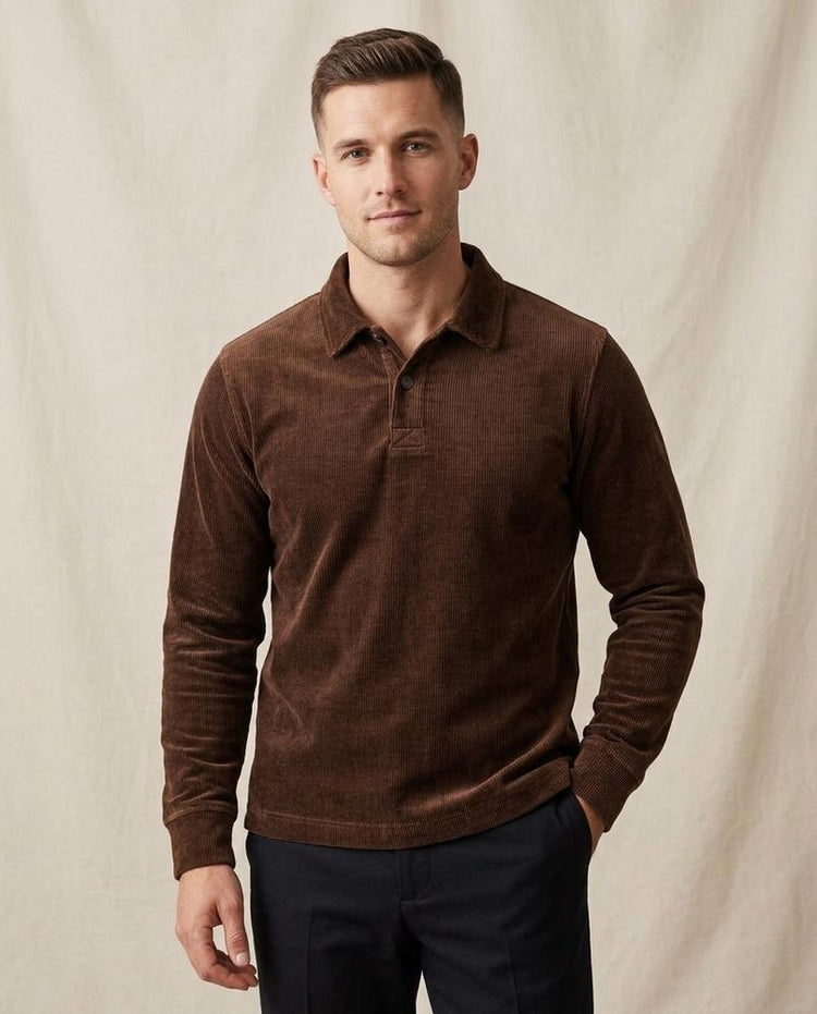 Beanland - Kamer | Langärmliges Cord Shirt Herren