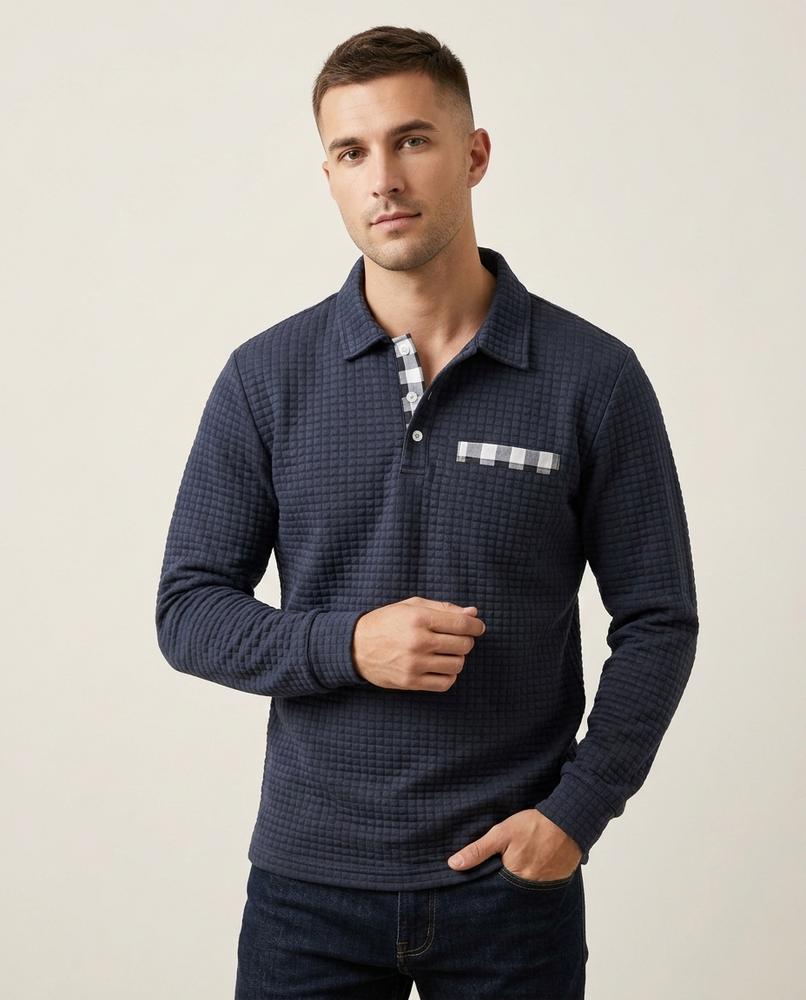 Lands Mode - Cohes | Gesteppt Langärmlig Pullover Herren