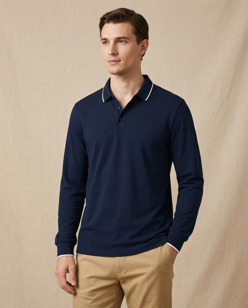 Lands Mode - Elnor | Langärmliges Baumwoll Shirt Herren