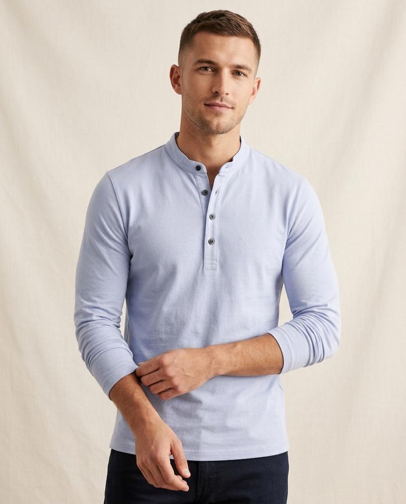 Lands Mode - Lylar | Langärmlig Zweifarbig Shirt Herren