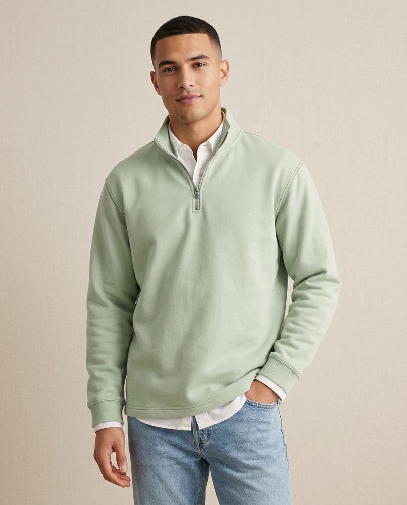 Lands Mode - Allom | Reißverschluss Stehkragen Sweatshirt Herren