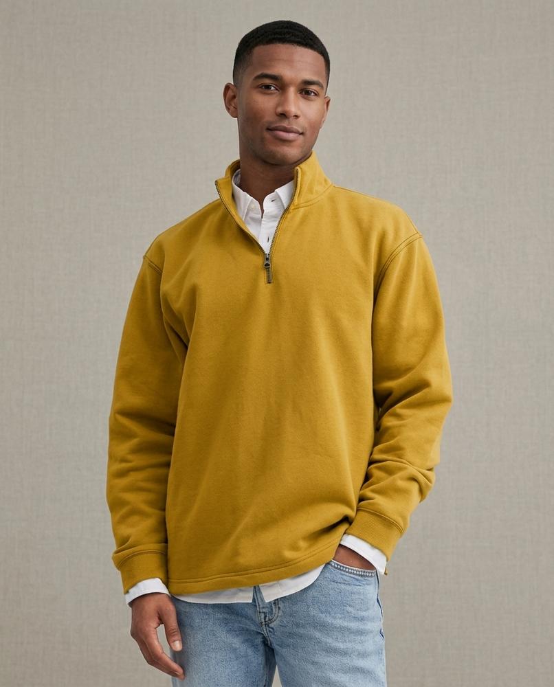 Lands Mode - Allom | Reißverschluss Stehkragen Sweatshirt Herren
