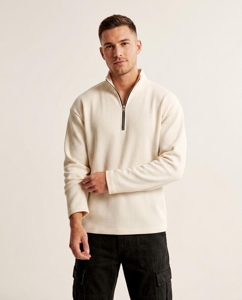 Lands Mode - Zetak | Gerippter Stehkragen Pullover Herren