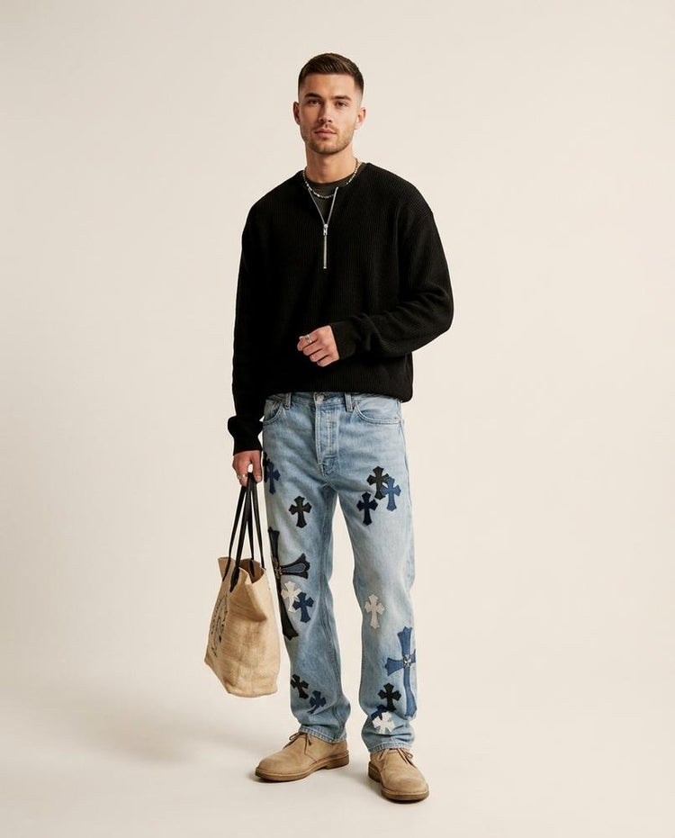 Beanland - Zetak | Gerippter Stehkragen Pullover Herren