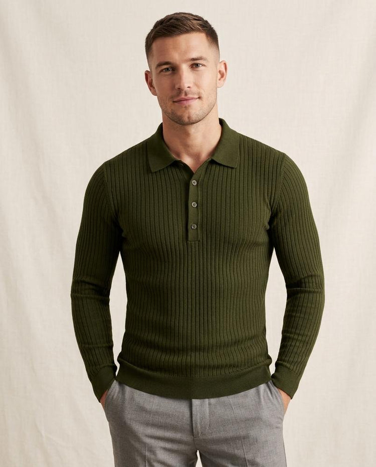 Beanland - Manes | Gerippt Langärmelig Pullover Herren