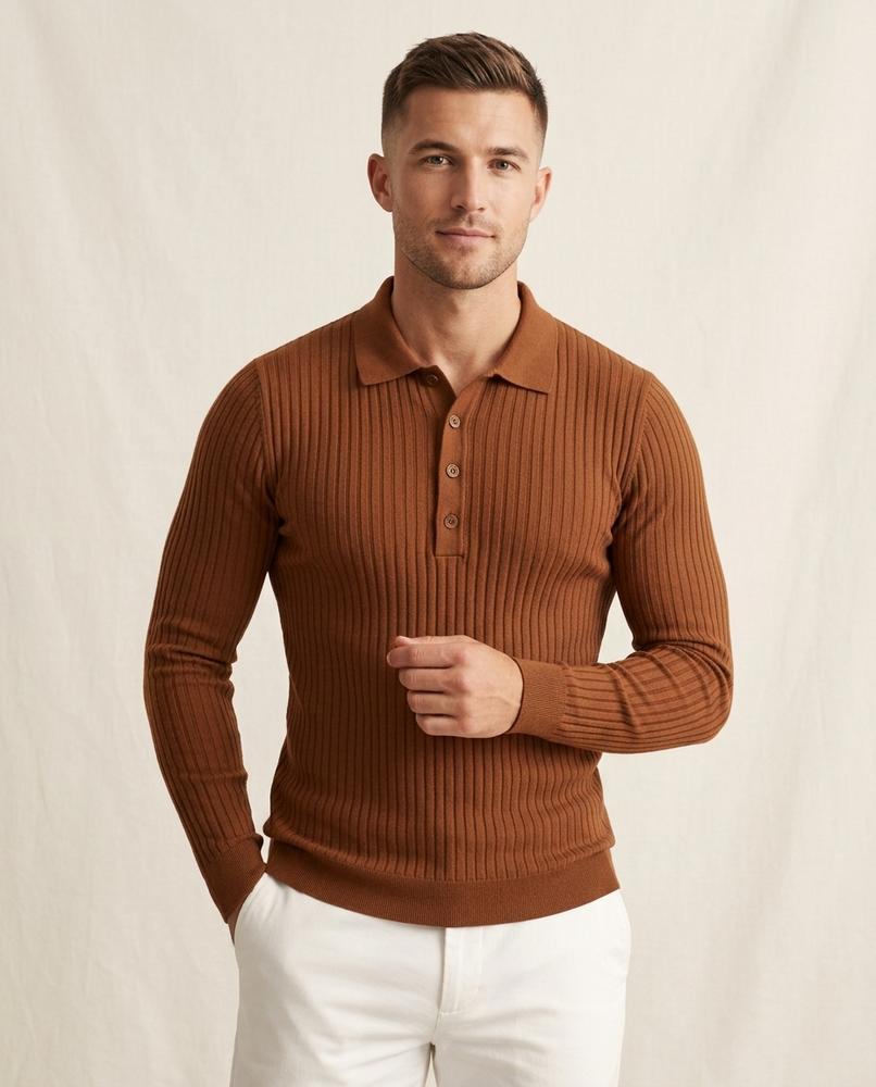 Beanland - Manes | Gerippt Langärmelig Pullover Herren