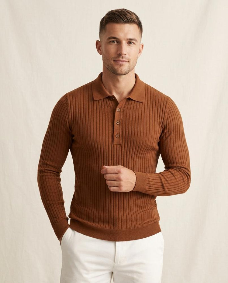 Beanland - Manes | Gerippt Langärmelig Pullover Herren