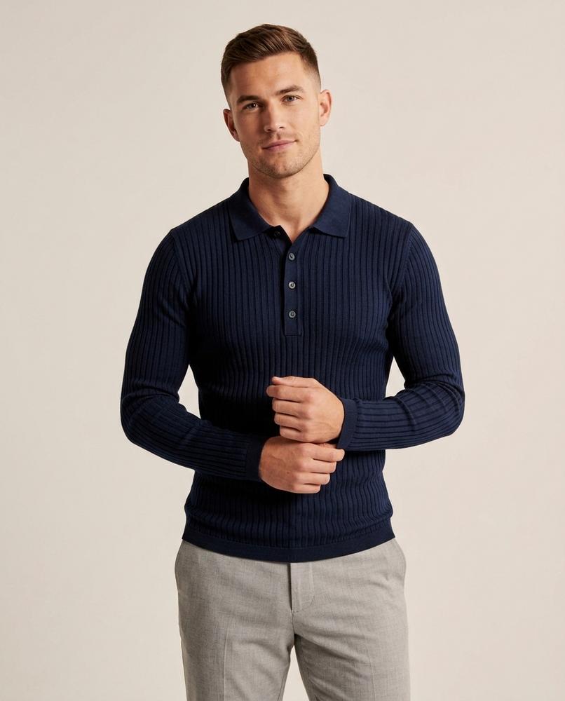 Beanland - Manes | Gerippt Langärmelig Pullover Herren