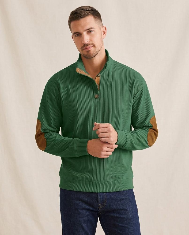 Lands Mode - Comin | Gerippt Geknöpft Pullover Herren