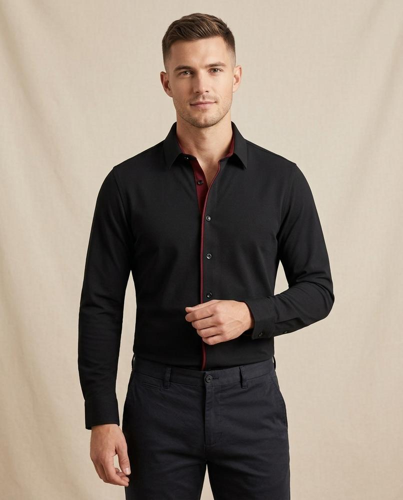 Lands Mode - Lalor | Langärmliges Geknöpftes Shirt Herren