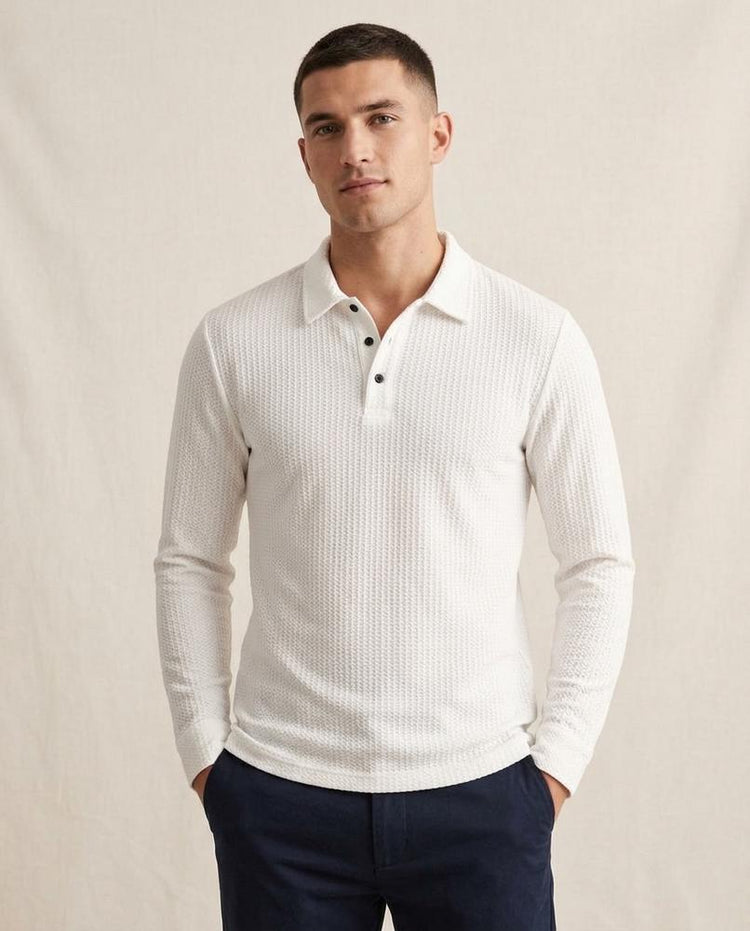 Beanland - Arlev | Langärmliges Strukturiertes Shirt Herren