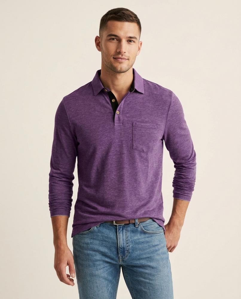 Beanland - Cator | Langärmliges Meliertes Shirt Herren