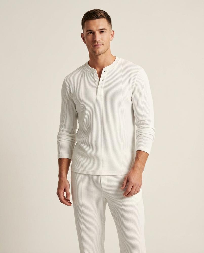 Lands Mode - Nikar | Geripptes Langärmliges Shirt Herren