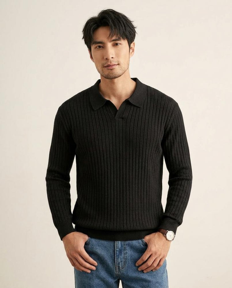 Beanland - Tivin | Gerippter Langärmliger Pullover Herren