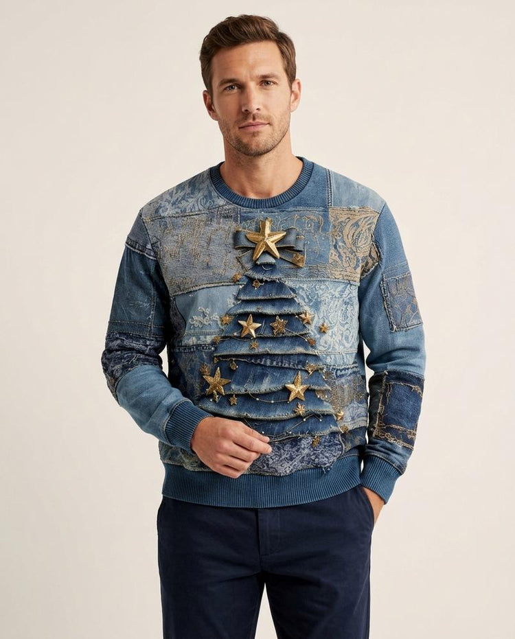 Beanland - Yosel | Gepatchtes Strukturiertes Sweatshirt Unisex