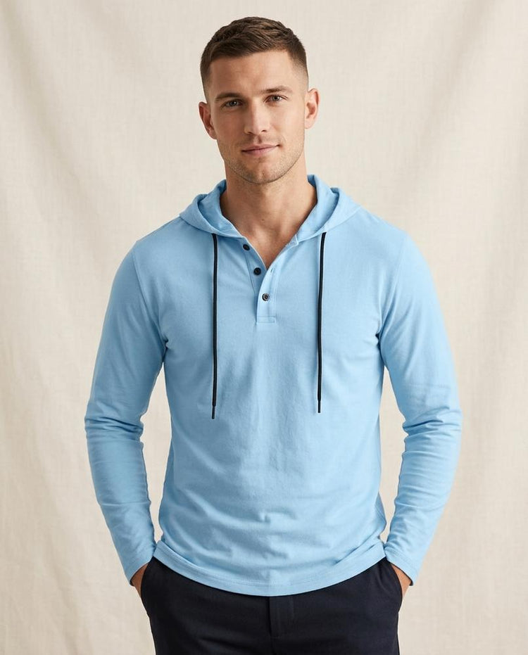 Beanland - Zemin | Langärmliger Geknöpfter Hoodie Herren