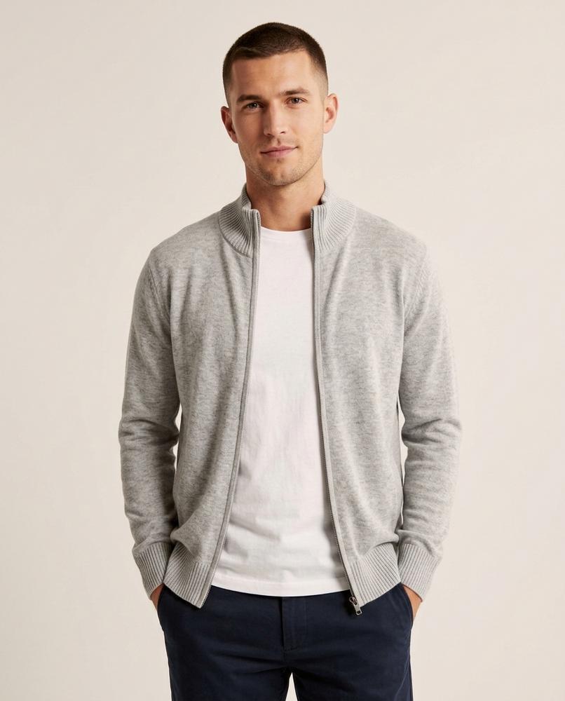 Beanland - Zevel | Reißverschluss Feinstrick Strickjacke Herren