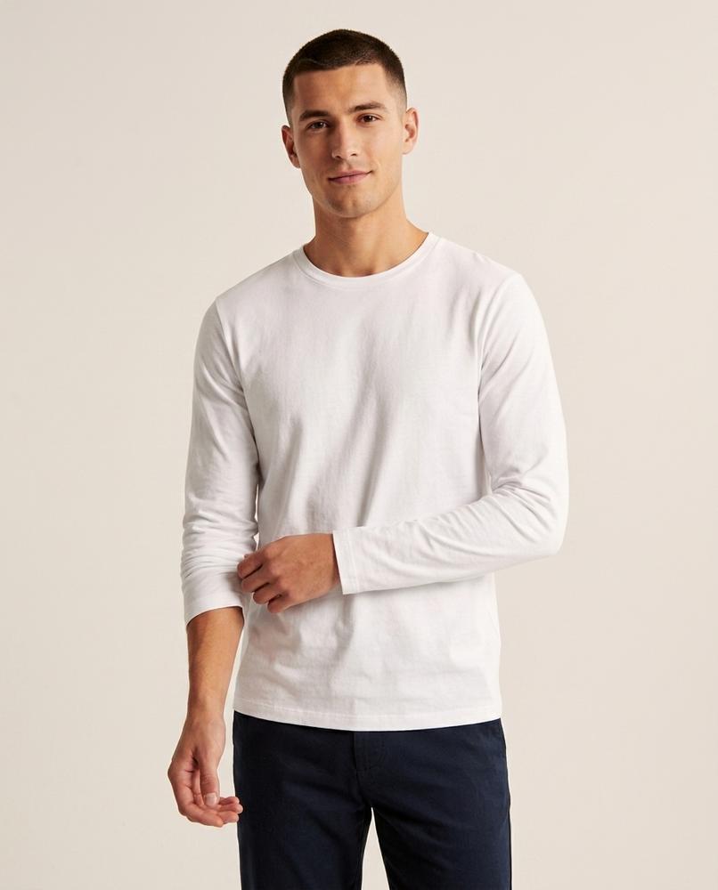 Lands Mode - Titir | Langärmliges Rundhals Shirt Herren