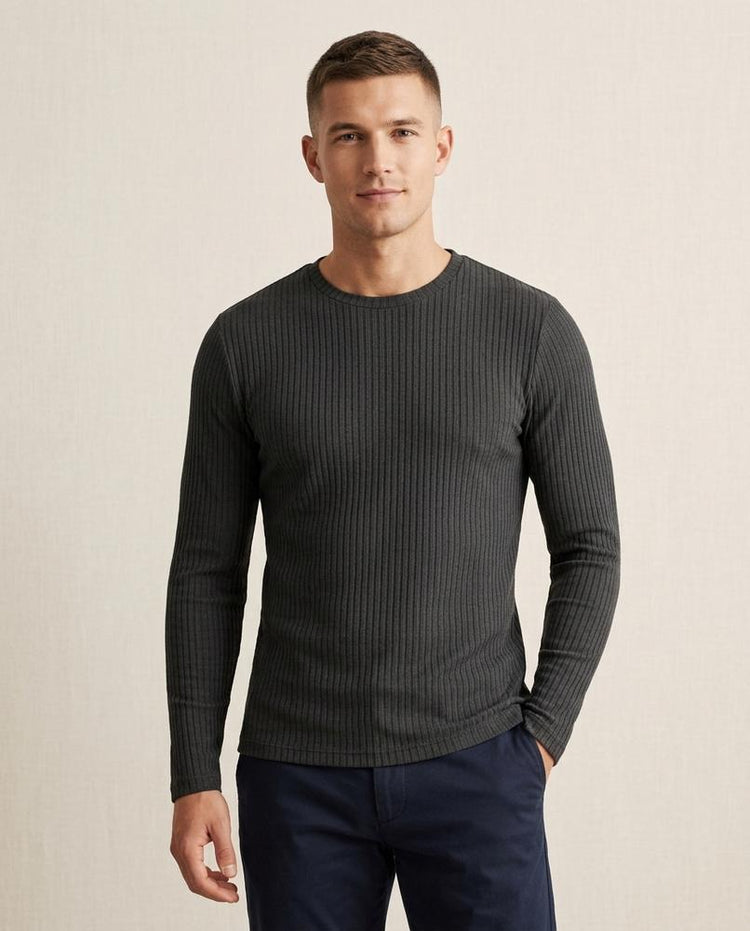 Beanland - Nohal | Gerippt Langärmlig Shirt Herren