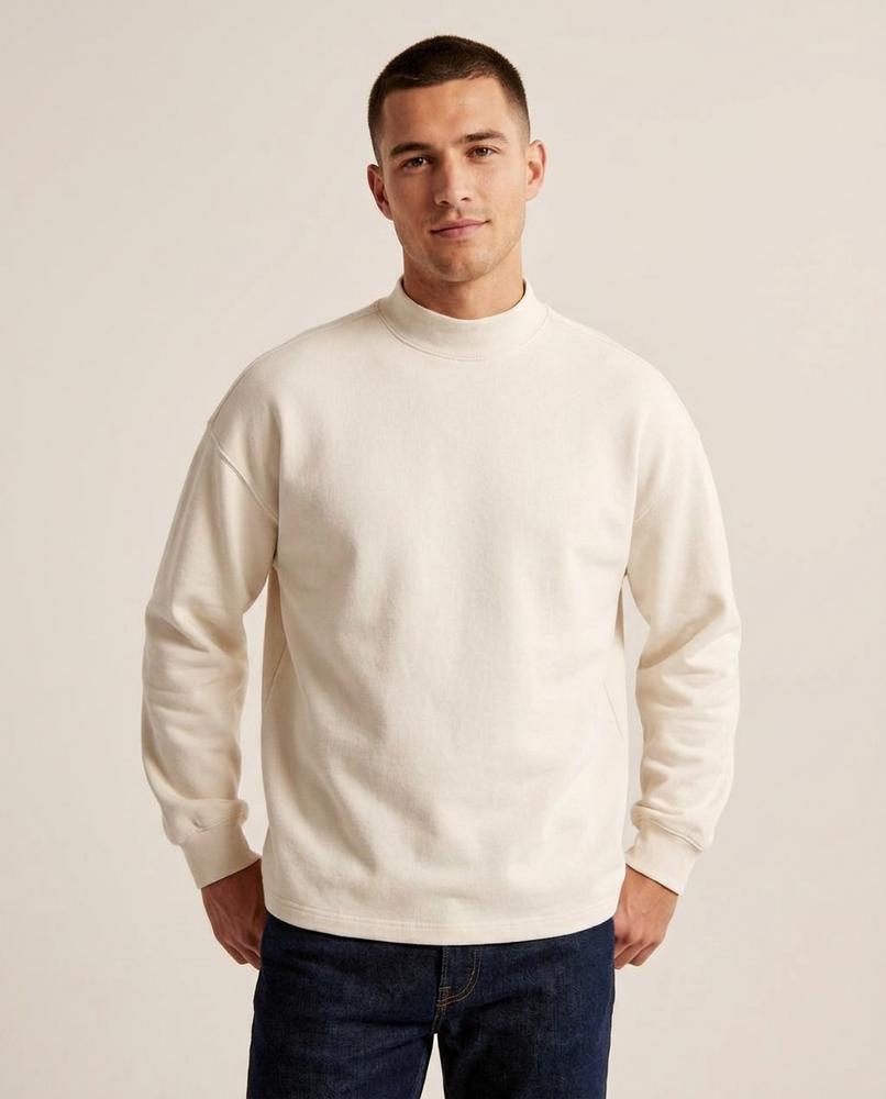 Lands Mode - Lolen | Langärmeliges Stehkragen Sweatshirt Unisex