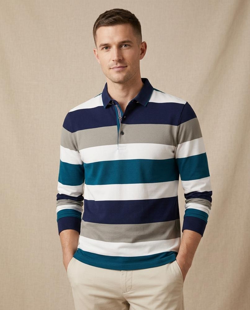 Lands Mode - Lolan | Gestreiftes Langärmliges Shirt Herren