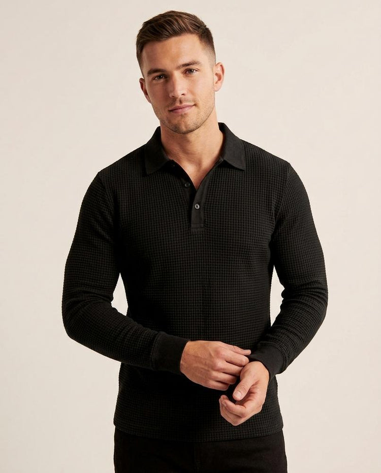 Beanland - Lamor | Strukturiert Langärmlig Shirt Herren