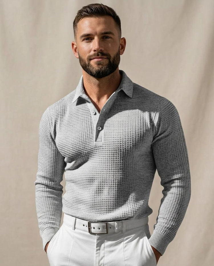 Beanland - Lamor | Strukturiert Langärmlig Shirt Herren