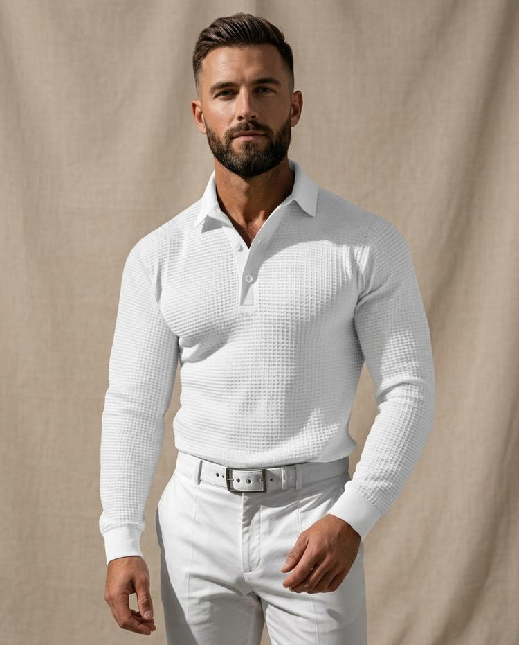 Beanland - Lamor | Strukturiert Langärmlig Shirt Herren