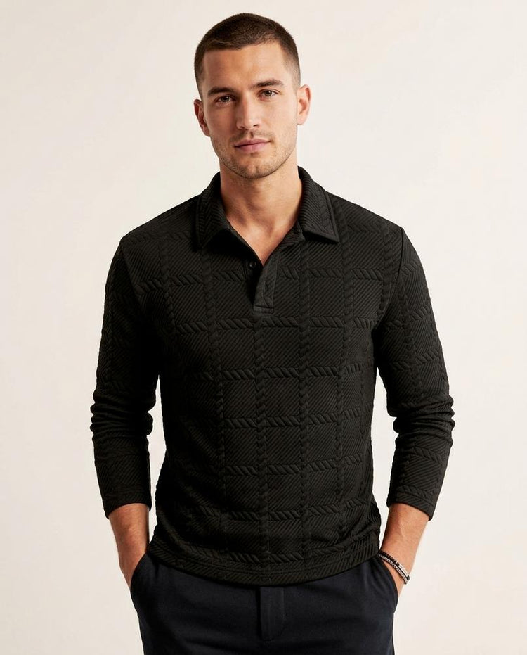 Beanland - Ronal | Strukturiert Langärmlig Shirt Herren