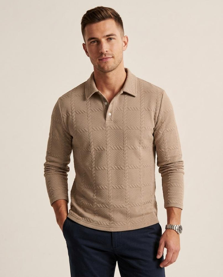 Beanland - Ronal | Strukturiert Langärmlig Shirt Herren
