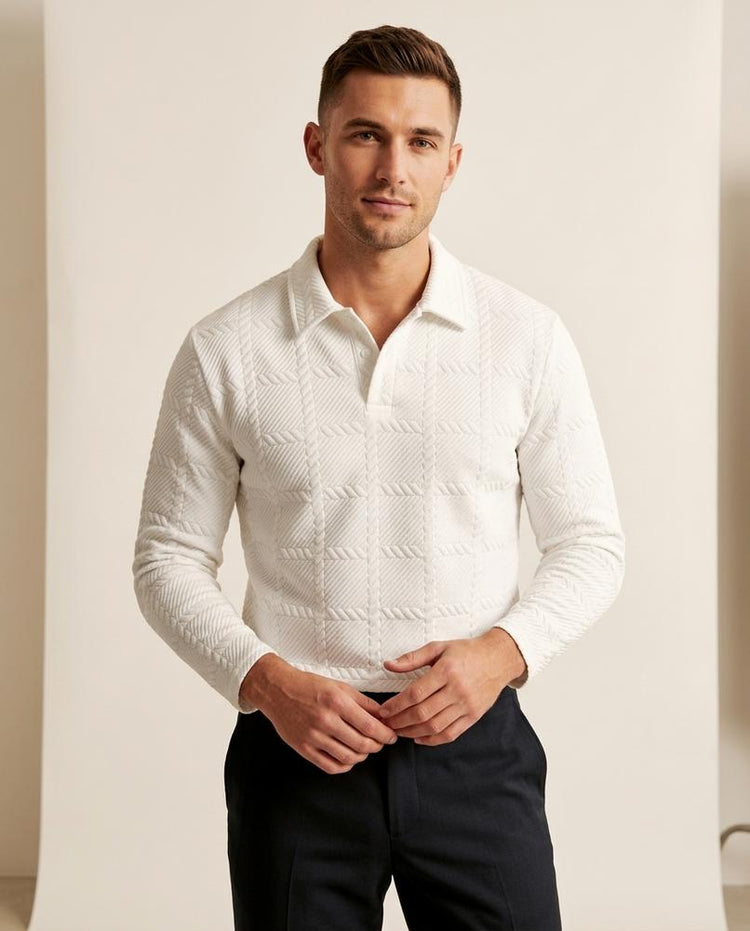 Beanland - Ronal | Strukturiert Langärmlig Shirt Herren