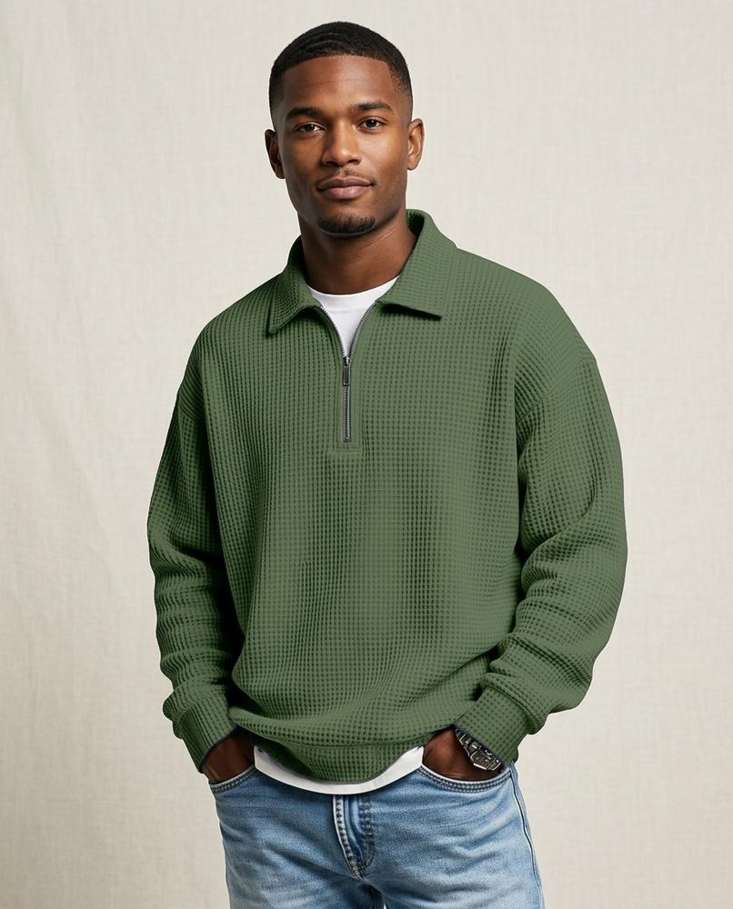 Lands Mode - Dalen | Strukturiert Langärmlig Pullover Herren
