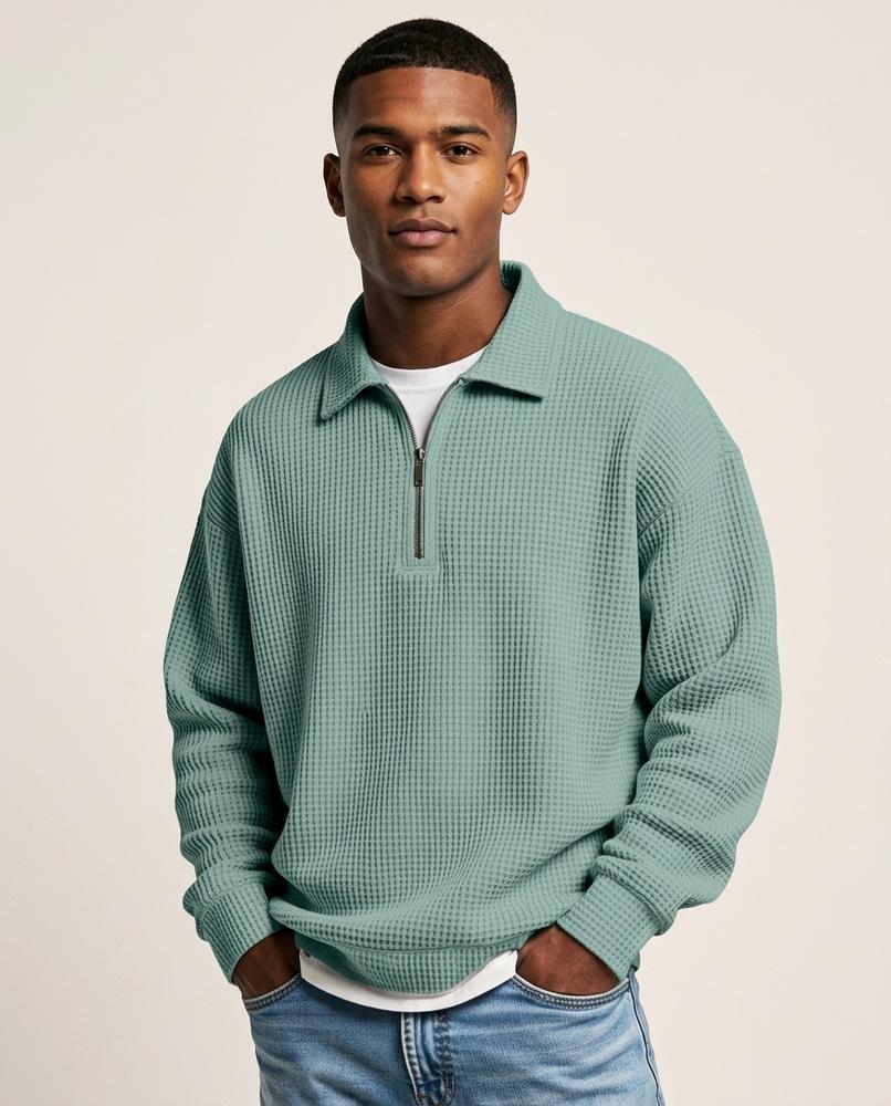 Lands Mode - Dalen | Strukturiert Langärmlig Pullover Herren