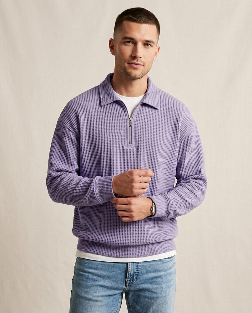 Lands Mode - Dalen | Strukturiert Langärmlig Pullover Herren