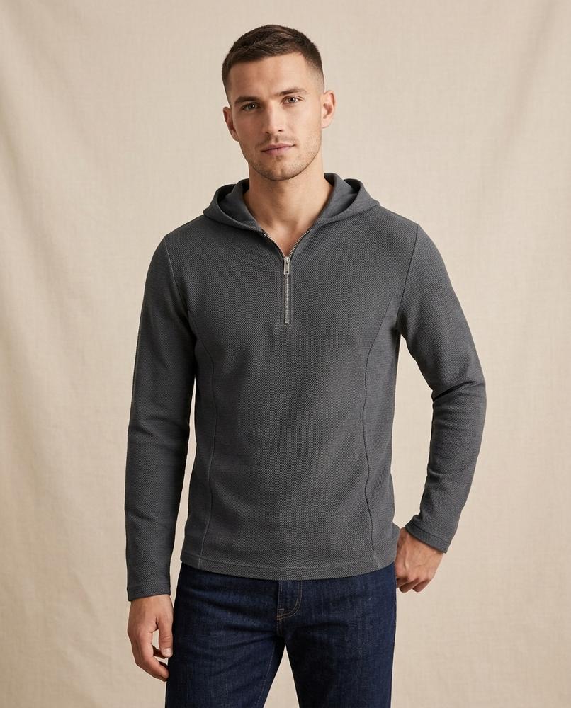 Beanland - Lavel | Strukturierter Reißverschluss Hoodie Herren