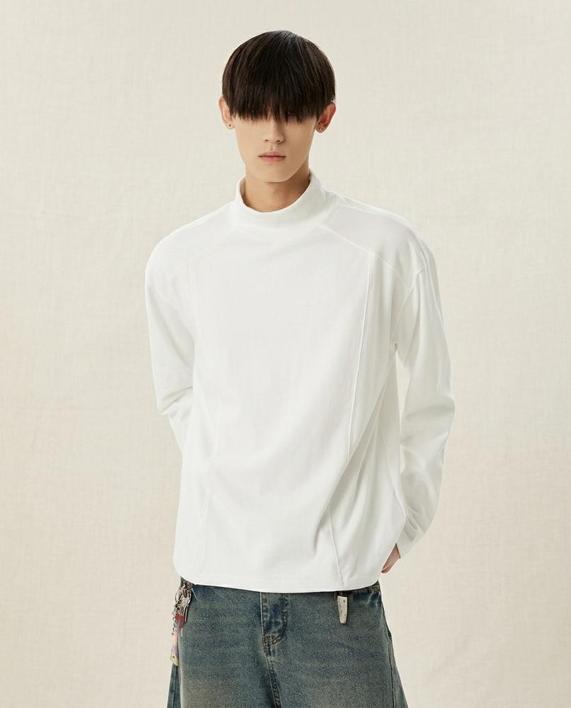Lands Mode - Almon | Hochgeschlossen Strukturiert Shirt Herren
