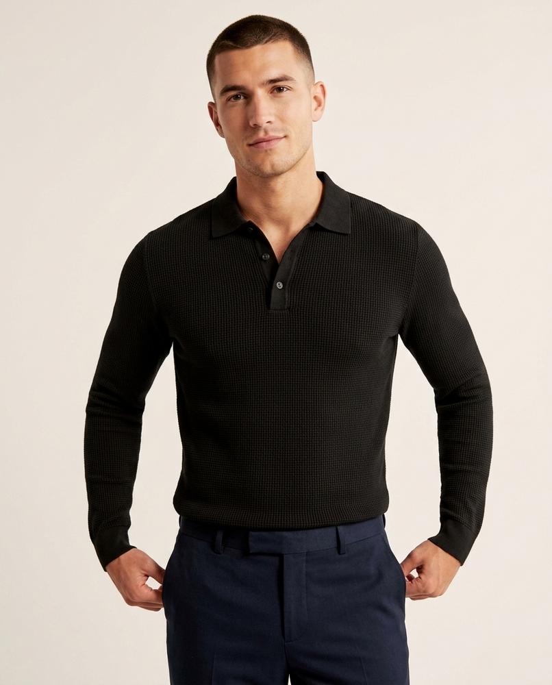 Lands Mode - Kesan | Strukturiertes Langärmliges Shirt Herren