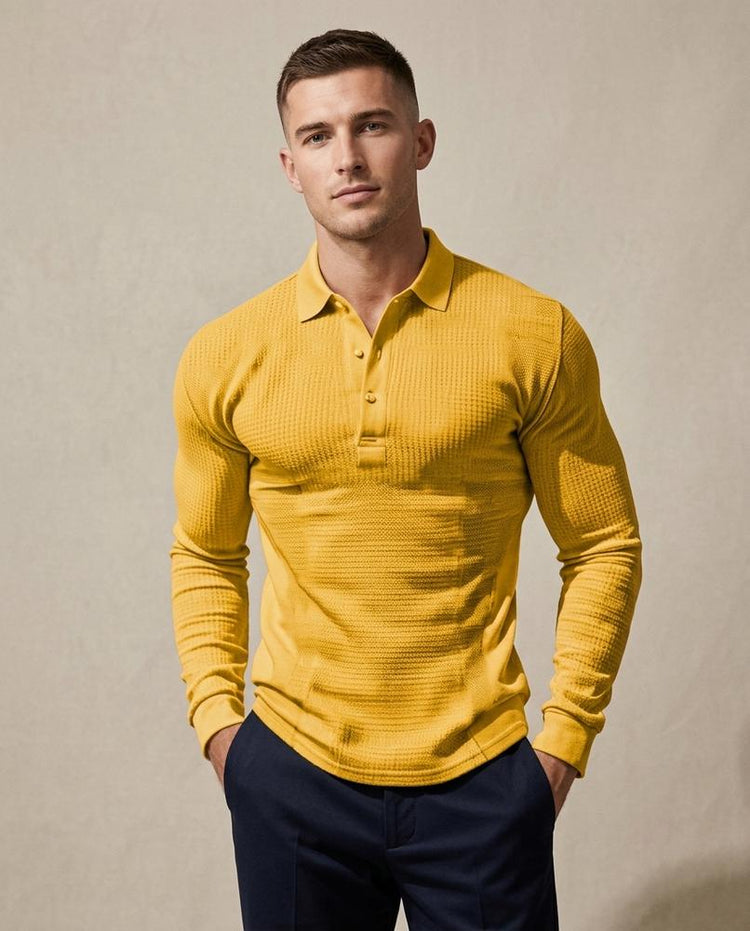 Beanland - Kesan | Strukturiertes Langärmliges Shirt Herren