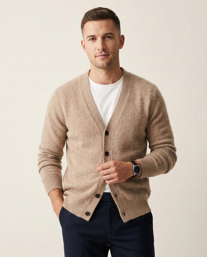 Beanland - Yosen | Flauschig Langärmlig Cardigan Herren