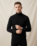 Lands Mode - Niram | Feingestrickt Paspeliert Pullover Herren