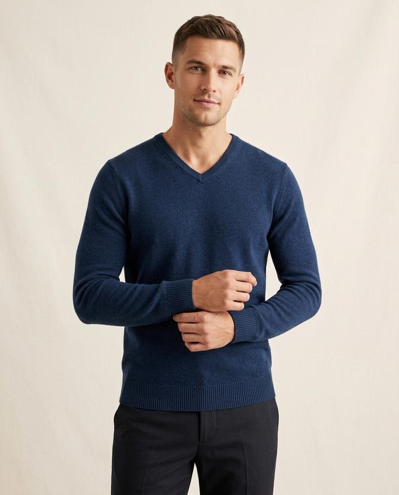 Lands Mode - Zasan | Taillierter Feingestrickter Pullover Herren