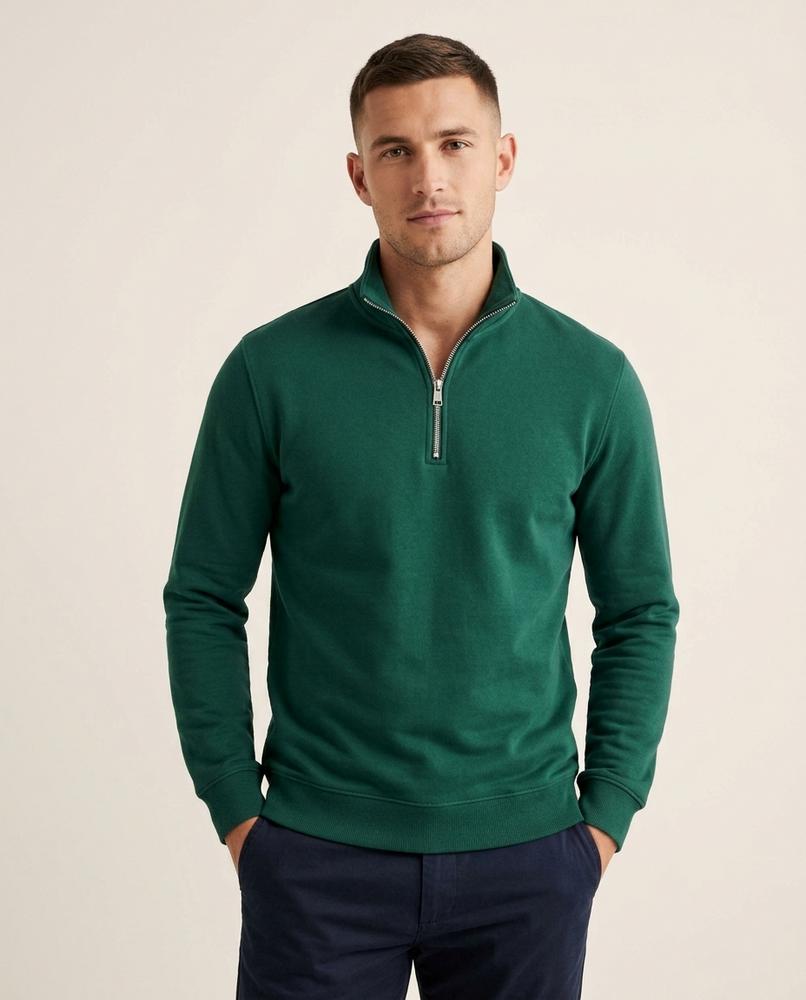 Lands Mode - Nonor | Strukturierter Reißverschluss Pullover Herren