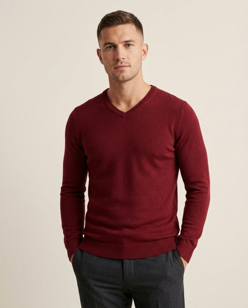 Lands Mode - Zasan | Taillierter Feingestrickter Pullover Herren