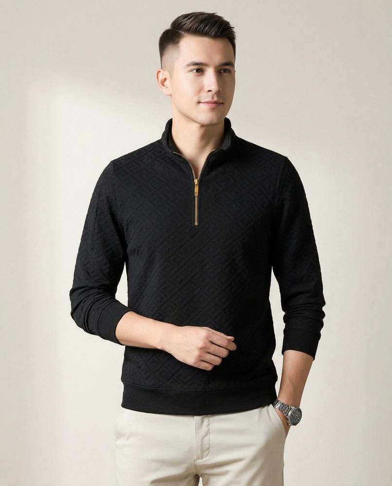 Lands Mode - Danal | Strukturiert Langärmlig Pullover Herren